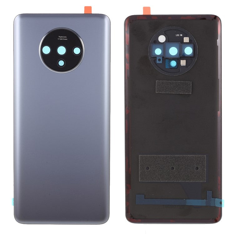 OEM Battery Cover Housing Door Back Case Replacement with Camera Lens Ring Cover for OnePlus 7T - Grey