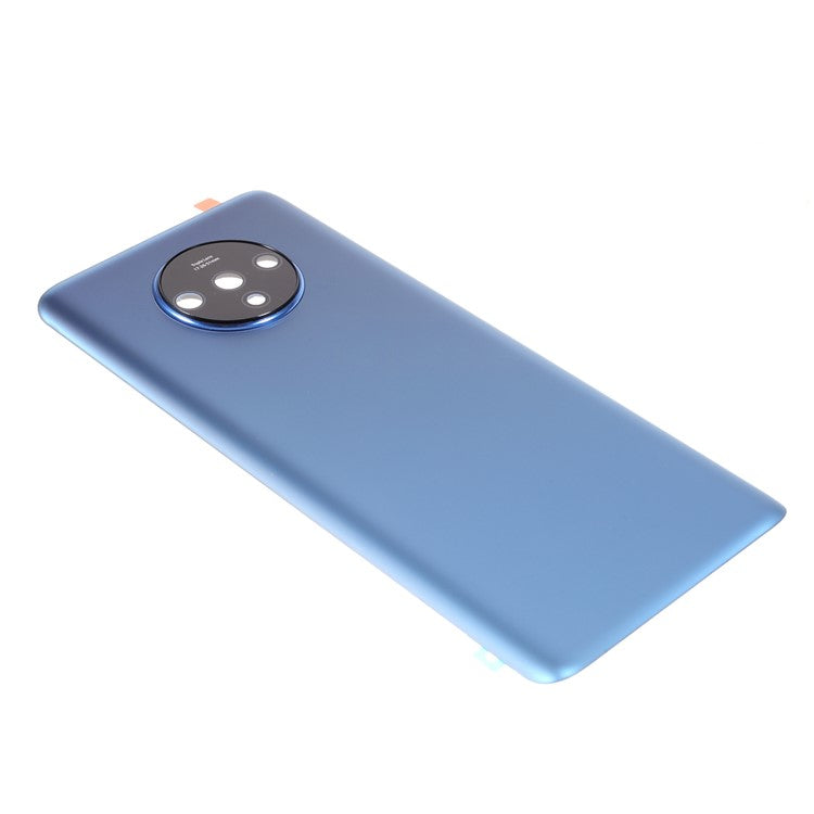 OEM Battery Cover Housing Door Back Case Replacement with Camera Lens Ring Cover for OnePlus 7T - Blue