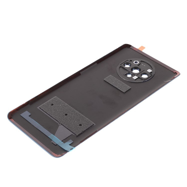 OEM Battery Cover Housing Door Back Case Replacement with Camera Lens Ring Cover for OnePlus 7T - Blue