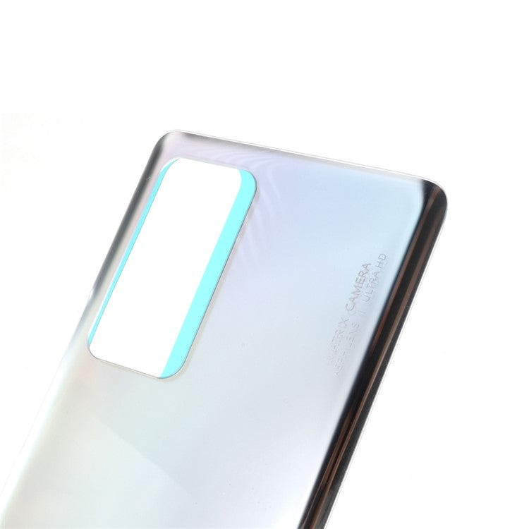 Back Battery Cover Rear Door Housing Case Replacement for Honor V40 5G - Titanium Silver