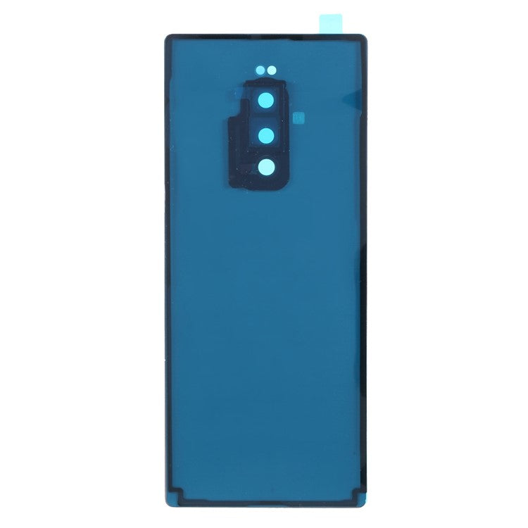 OEM Battery Back Cover Rear Door Housing Replacement with Camera Lens Ring Cover for Sony Xperia 1 / XZ4 - White