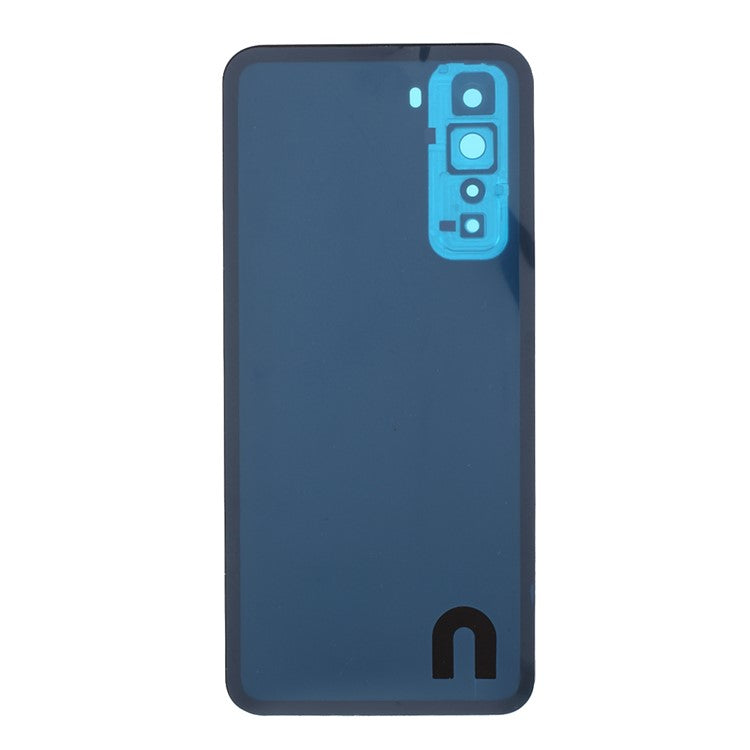 Housing Battery Door Back Cover with Camera Ring Cover Replacement (without Logo) for Huawei P40 Lite 5G - Midnight Black