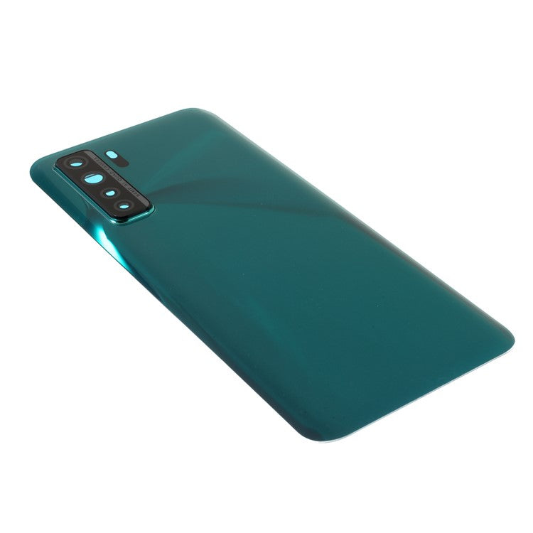 Housing Battery Door Back Cover with Camera Ring Cover Replacement (without Logo) for Huawei P40 Lite 5G - Dark Green