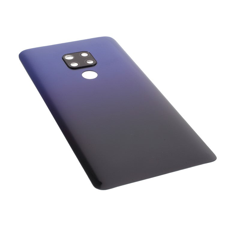For Huawei Mate 20 Housing Battery Door Back Cover Replacement Parts with Camera Ring Cover (without Logo) - Blue