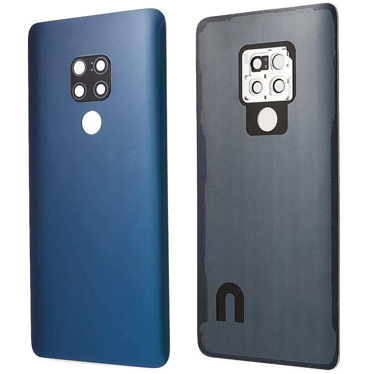 For Huawei Mate 20 Housing Battery Door Back Cover Replacement Parts with Camera Ring Cover (without Logo) - Sapphire