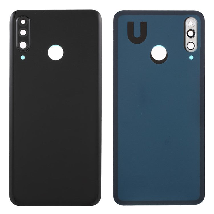 Battery Back Door Cover Replacement with Camera Ring Cover (without Logo) for Huawei P30 Lite (48MP) - Black