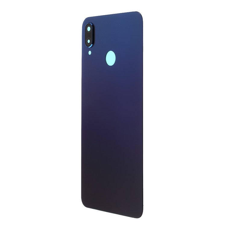 Battery Housing Back Cover with Camera Ring Lens Cover Replacement (without Logo) for Huawei nova 3i - Blue