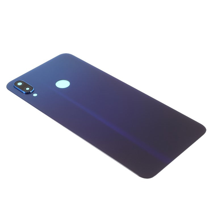 Battery Housing Back Cover with Camera Ring Lens Cover Replacement (without Logo) for Huawei nova 3i - Blue