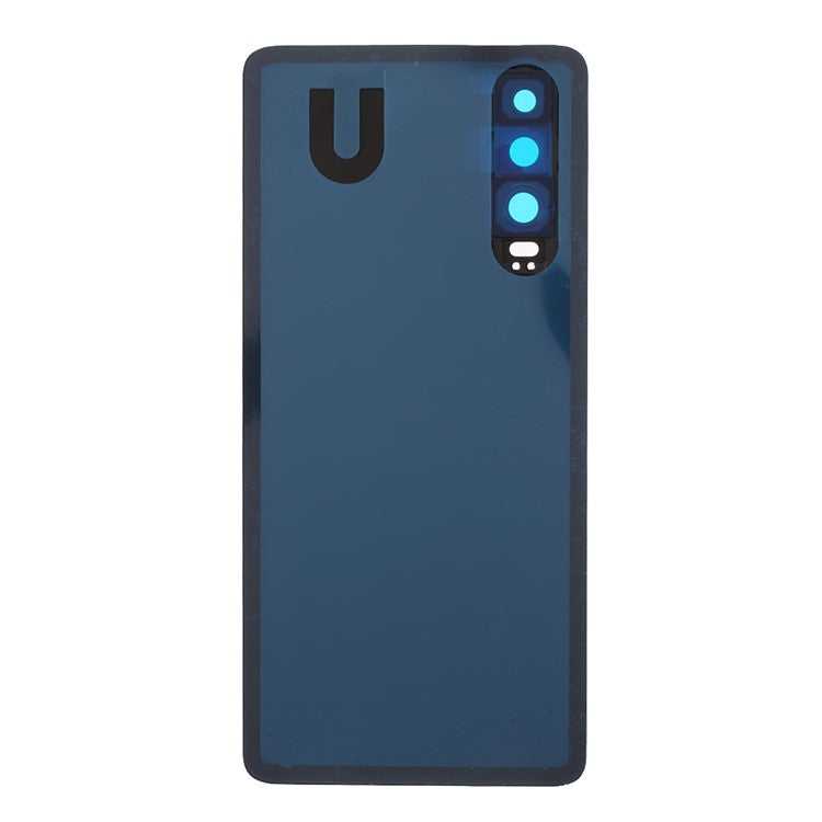 Battery Back Cover Rear Housing with Camera Lens Cover Part (without Logo) for Huawei P30 - Blue