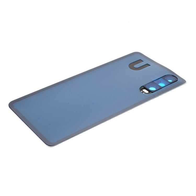 Battery Back Cover Rear Housing with Camera Lens Cover Part (without Logo) for Huawei P30 - Blue