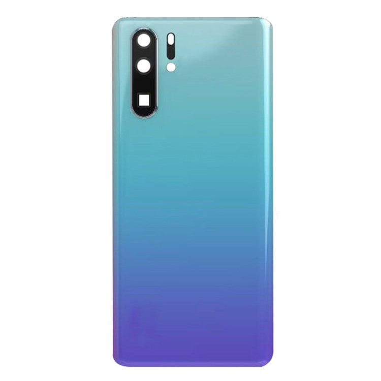 For Huawei P30 Pro Back Battery Housing Cover with Camera Ring Lens Cover Spare Part (without Logo) - Breathing Crystal