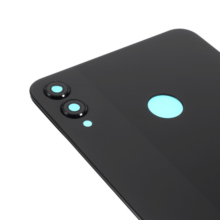 Battery Housing Back Cover with Camera Ring Lens Cover Replacement (without Logo) for Huawei Honor 8X - Black