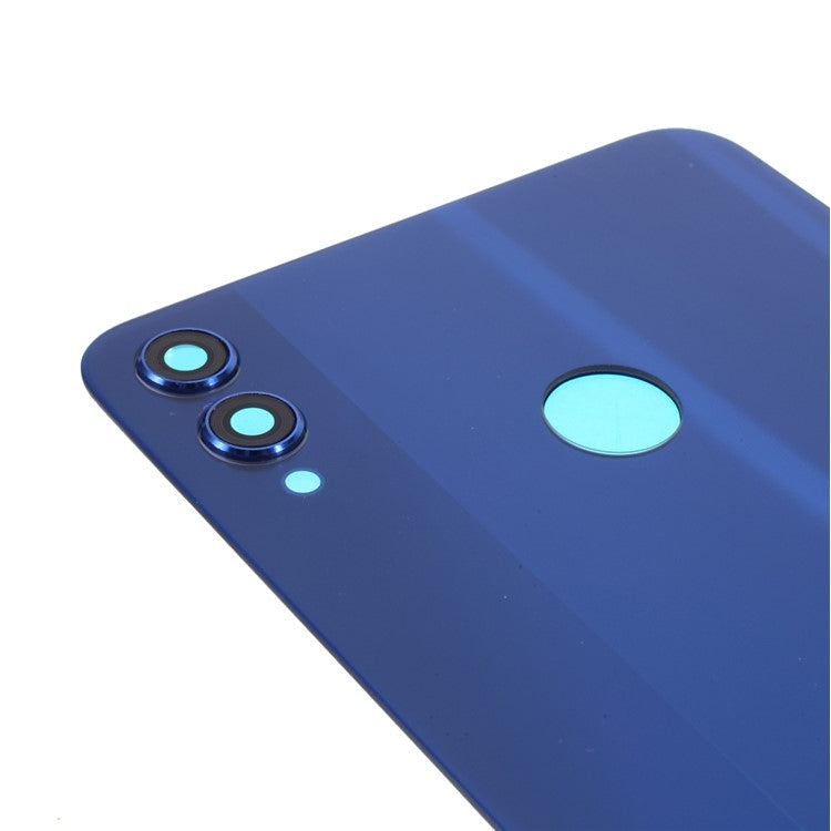 Battery Housing Back Cover with Camera Ring Lens Cover Replacement (without Logo) for Huawei Honor 8X - Blue