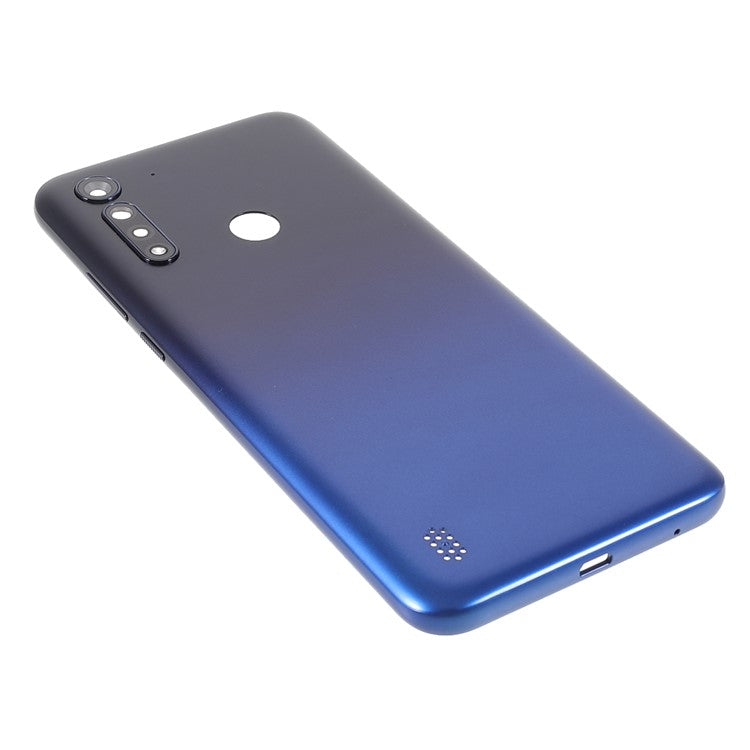 OEM Rear Housing Back Cover Replacement (without Logo) for Motorola Moto G8 Power Lite - Royal Blue
