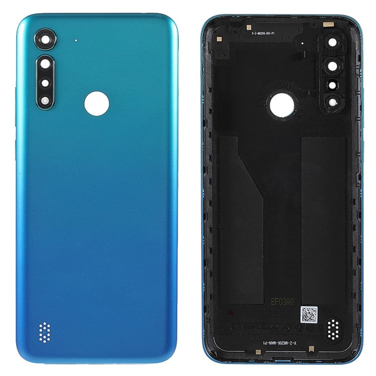 OEM Rear Housing Back Cover Replacement (without Logo) for Motorola Moto G8 Power Lite - Arctic Blue
