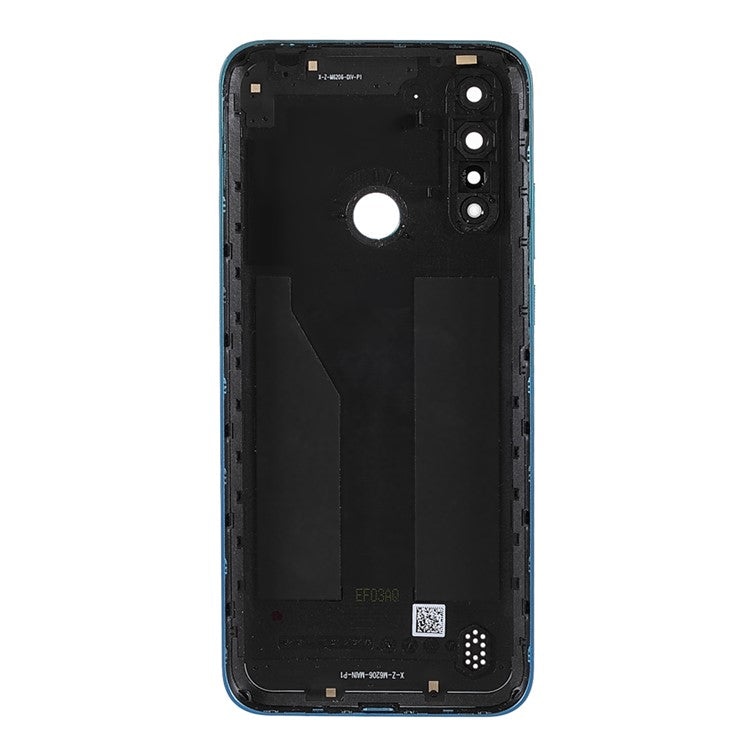 OEM Rear Housing Back Cover Replacement (without Logo) for Motorola Moto G8 Power Lite - Arctic Blue