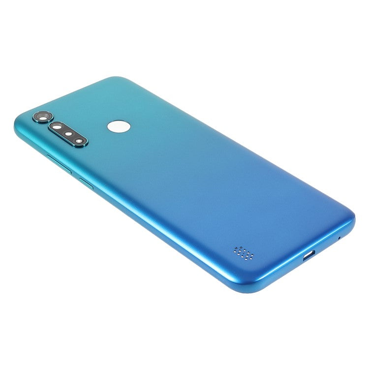 OEM Rear Housing Back Cover Replacement (without Logo) for Motorola Moto G8 Power Lite - Arctic Blue