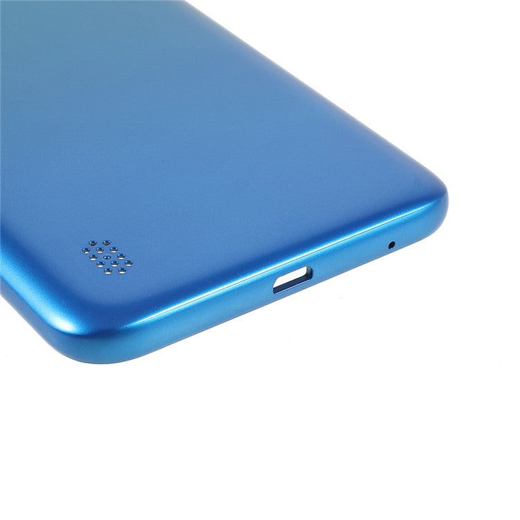 OEM Rear Housing Back Cover Replacement (without Logo) for Motorola Moto G8 Power Lite - Arctic Blue