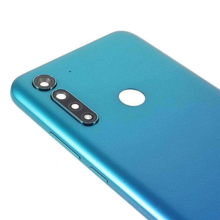 OEM Rear Housing Back Cover Replacement (without Logo) for Motorola Moto G8 Power Lite - Arctic Blue