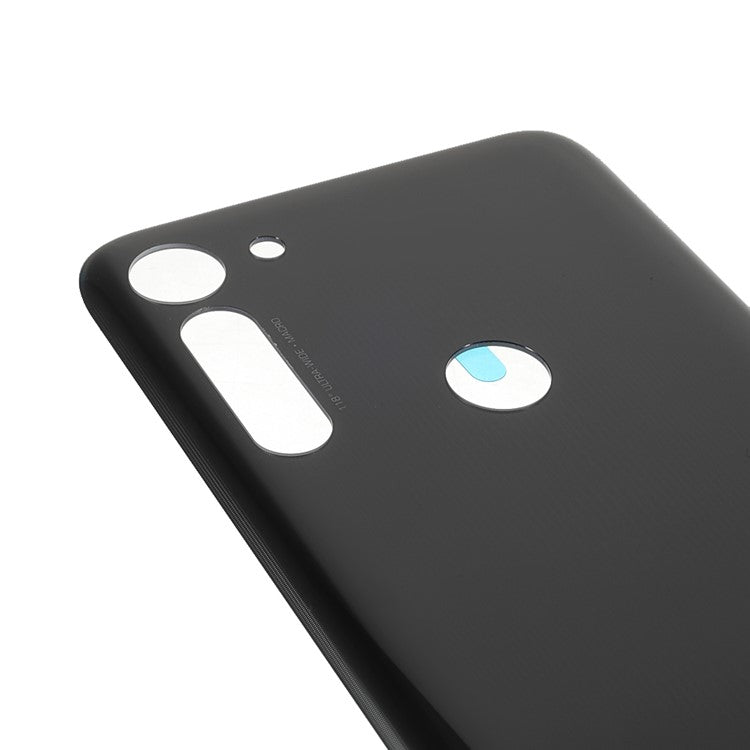 OEM Back Battery Housing Cover with Adhesive Sticker (without Logo) for Motorola Moto G8 Power - Black