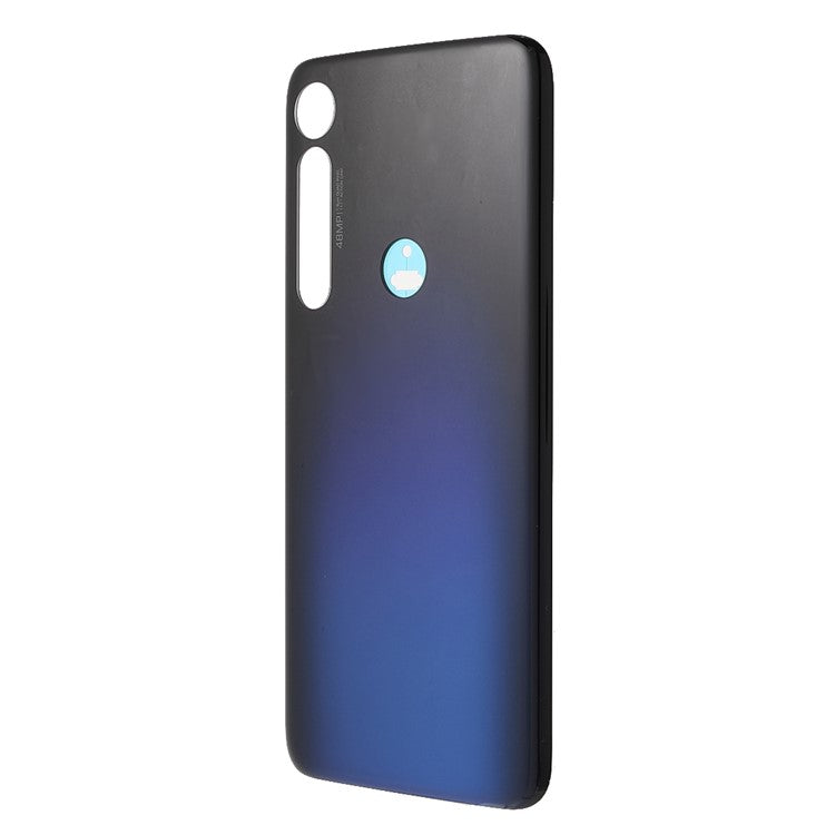 OEM Back Battery Housing Cover with Adhesive Sticker (without Logo) for Motorola Moto G8 Plus - Dark Blue