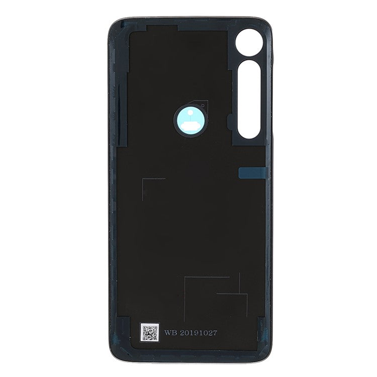 OEM Back Battery Housing Cover with Adhesive Sticker (without Logo) for Motorola Moto G8 Plus - Dark Blue