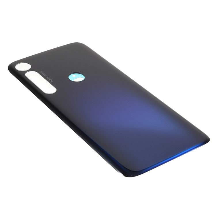 OEM Back Battery Housing Cover with Adhesive Sticker (without Logo) for Motorola Moto G8 Plus - Dark Blue
