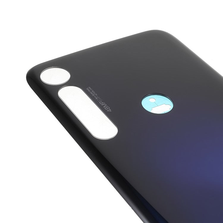 OEM Back Battery Housing Cover with Adhesive Sticker (without Logo) for Motorola Moto G8 Plus - Dark Blue