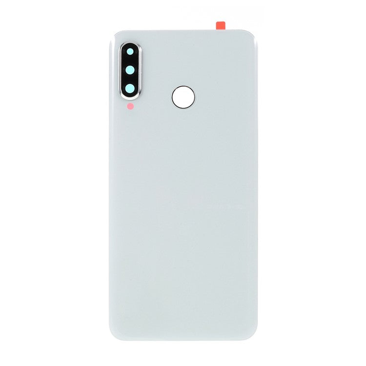 Back Battery Housing Cover with Camera Ring Lens Cover Part (without Logo) for Huawei P30 Lite (24MP) - White