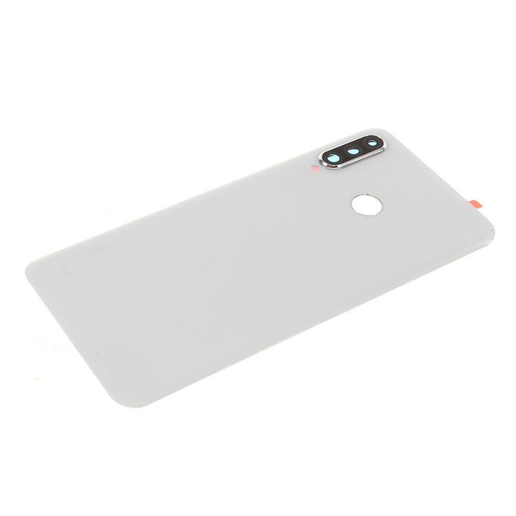 Back Battery Housing Cover with Camera Ring Lens Cover Part (without Logo) for Huawei P30 Lite (24MP) - White