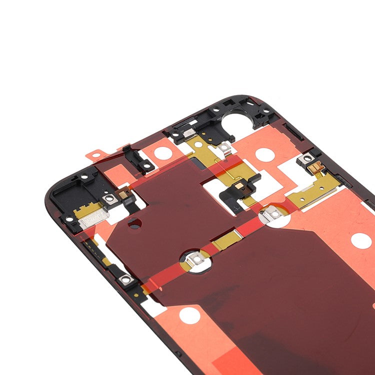 OEM Rear Housing Supporting Frame Battery Back Cover Bracket with NFC Flex Cable (without Logo) for Honor 20/nova 5T - Black