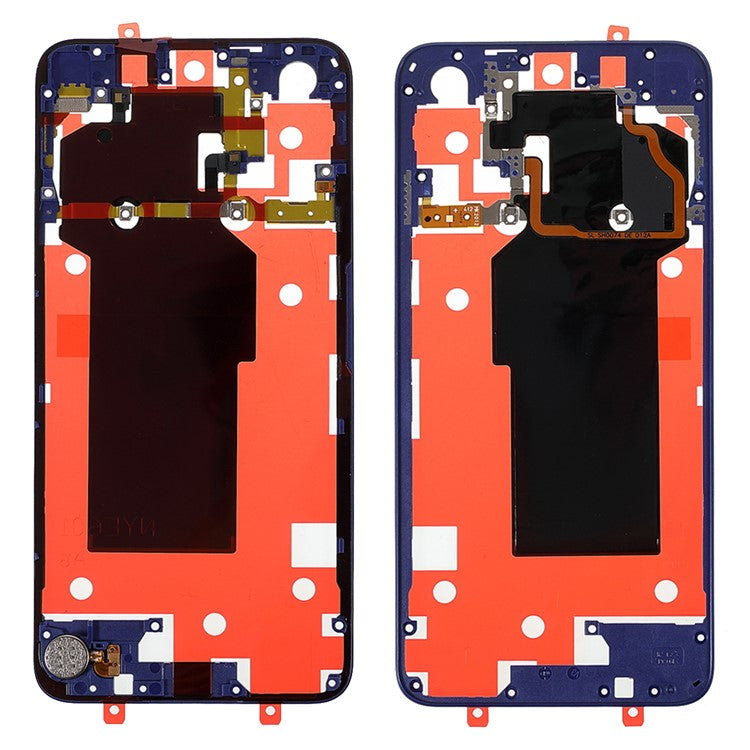 OEM Rear Housing Supporting Frame Battery Back Cover Bracket with NFC Flex Cable (without Logo) for Honor 20/nova 5T - Blue