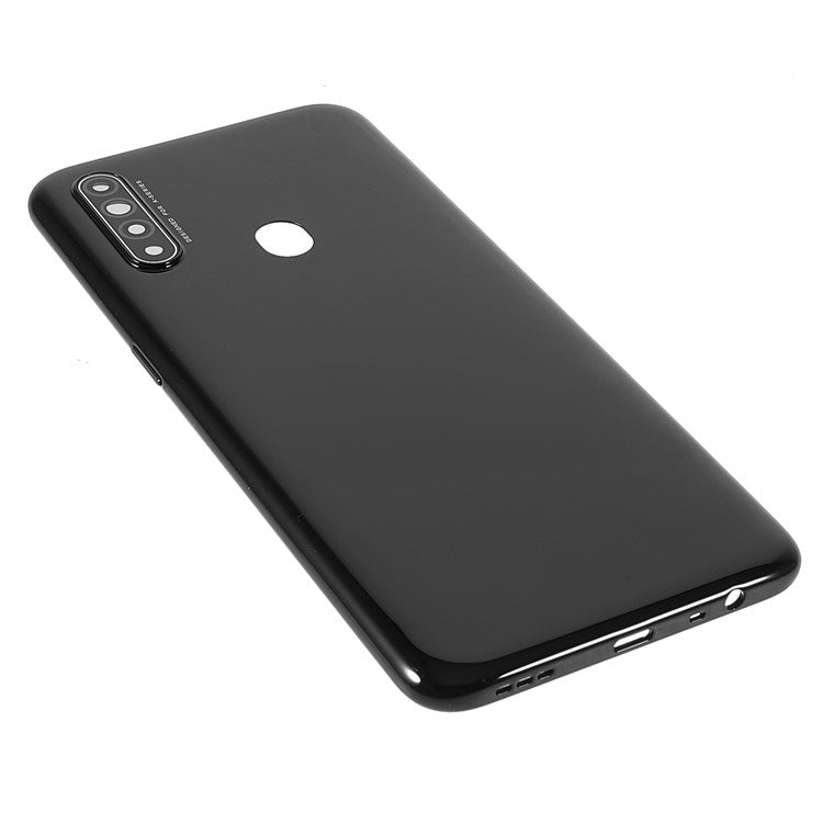 For Oppo A31 (2020) / A8 Battery Housing Back Cover with Camera Ring Lens Cover Replacement - Black