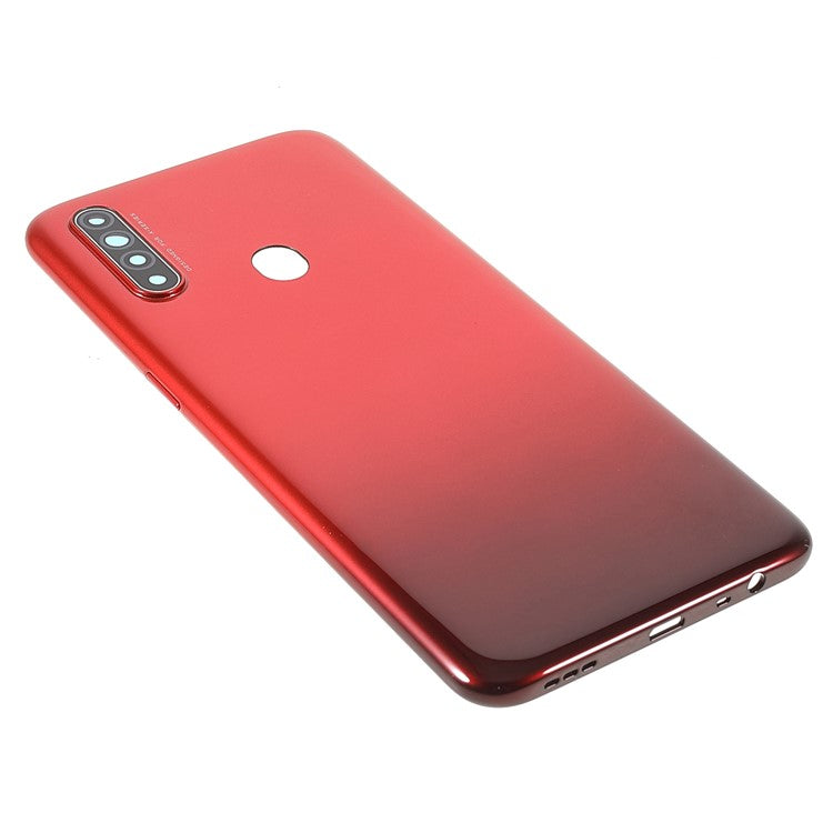 For Oppo A31 (2020) / A8 Battery Housing Back Cover with Camera Ring Lens Cover Replacement - Red