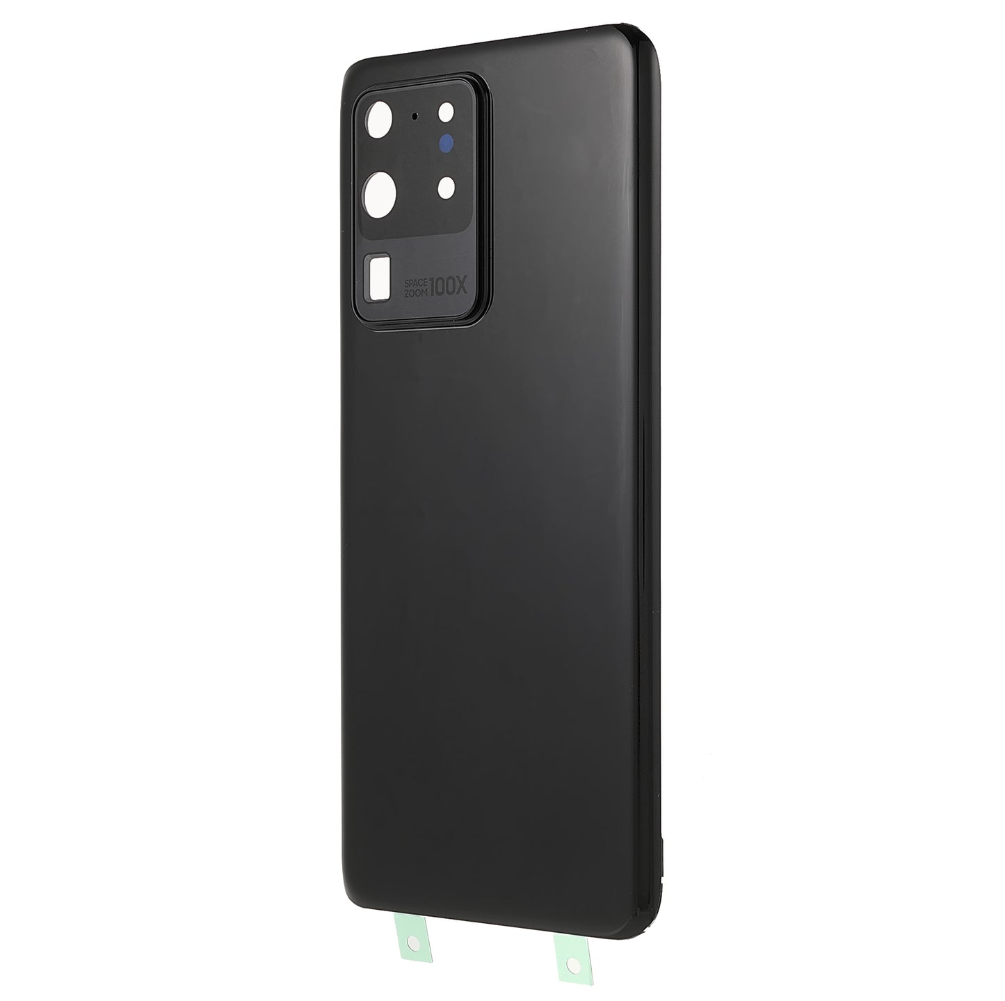 Housing Battery Door Back Cover Replacement Parts with Camera Ring Cover (without Logo) for Samsung Galaxy S20 Ultra 5G/S20 Ultra - Black