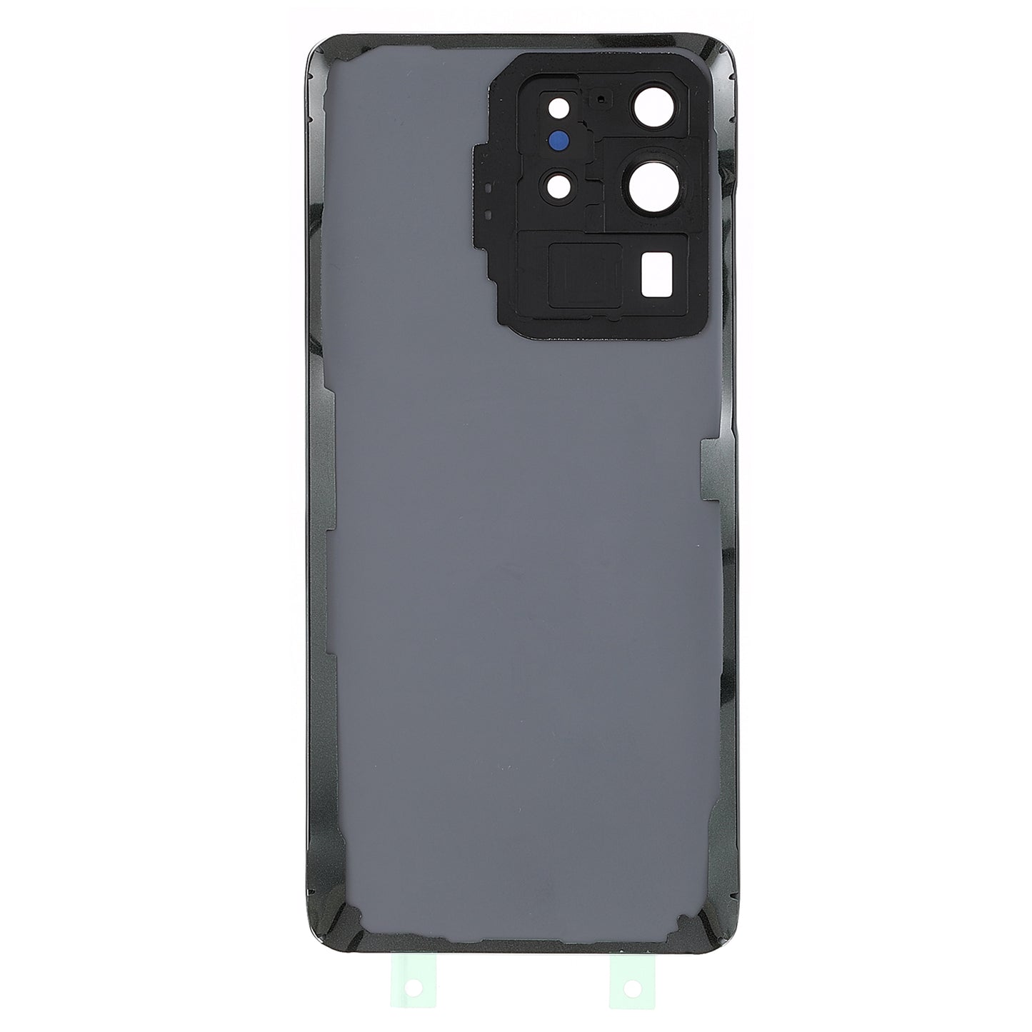Housing Battery Door Back Cover Replacement Parts with Camera Ring Cover (without Logo) for Samsung Galaxy S20 Ultra 5G/S20 Ultra - Black