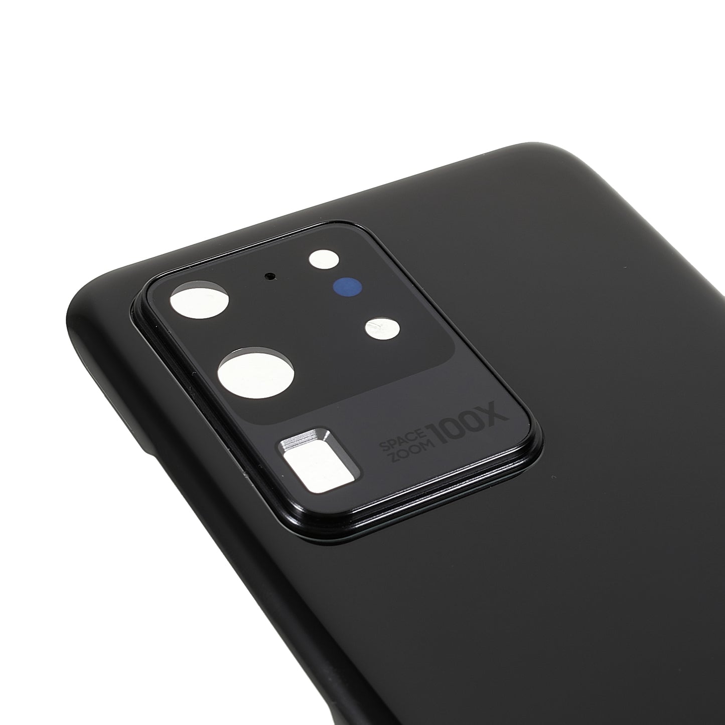 Housing Battery Door Back Cover Replacement Parts with Camera Ring Cover (without Logo) for Samsung Galaxy S20 Ultra 5G/S20 Ultra - Black
