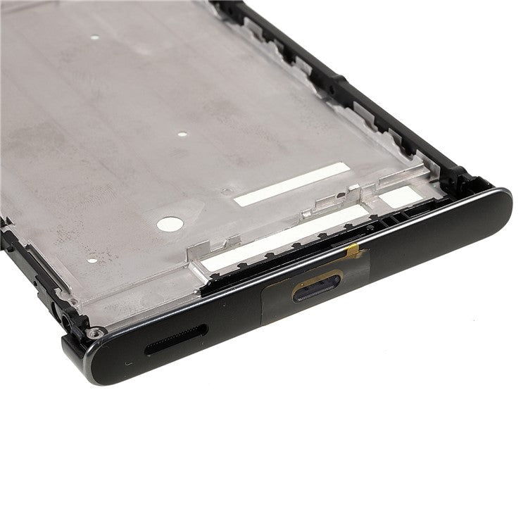 OEM Middle Plate Frame Replacement (without Logo) for Sony Xperia XA1 Plus - Black