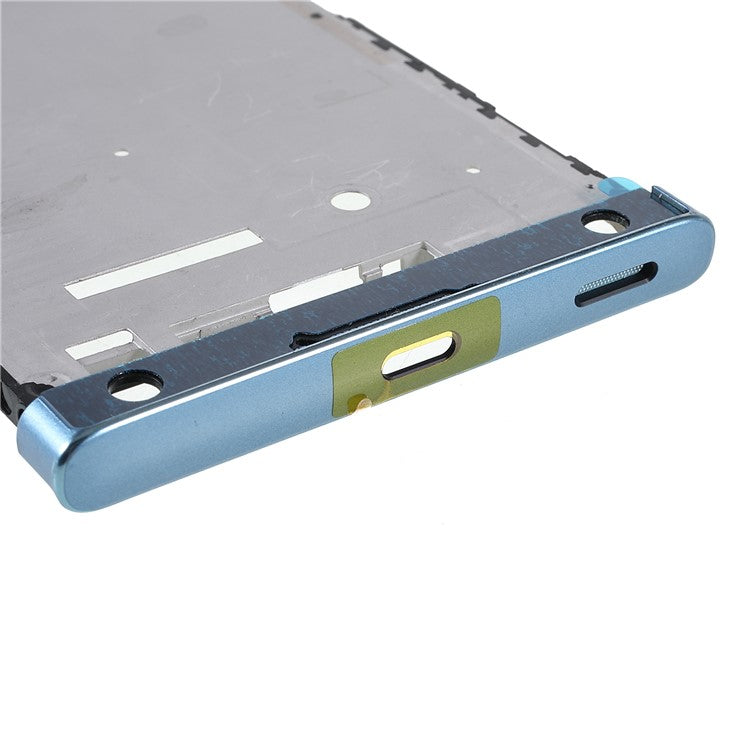 For Sony Xperia XA1 Plus OEM Middle Plate Frame Replacement (without Logo) - Blue