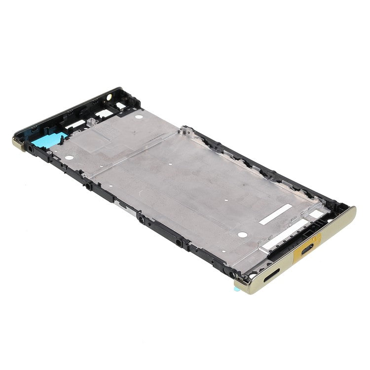 For Sony Xperia XA1 Plus OEM Middle Plate Frame Replacement (without Logo) - Gold