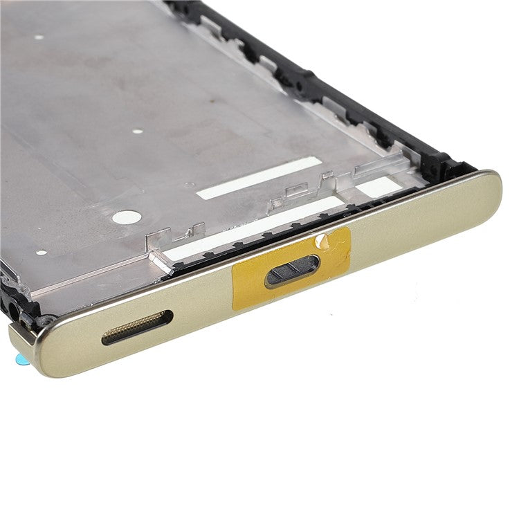 For Sony Xperia XA1 Plus OEM Middle Plate Frame Replacement (without Logo) - Gold
