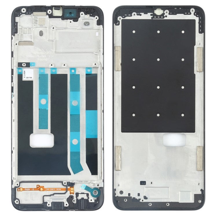 For OPPO A15 CPH2185 / A15s CPH2179 / A35 / A16k Middle Plate Frame Repair Part (A-Side) (without Logo) - Black