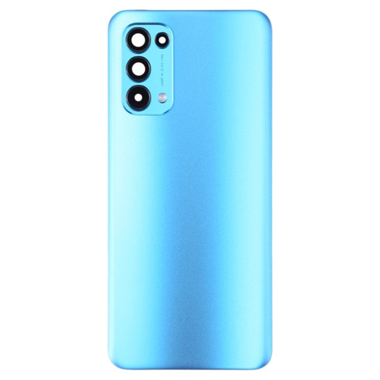 For Oppo Reno5 5G / Find X3 Lite PEGM00, PEGT00, CPH2145 OEM Back Battery Housing Cover with Camera Ring Lens Cover Part - Blue