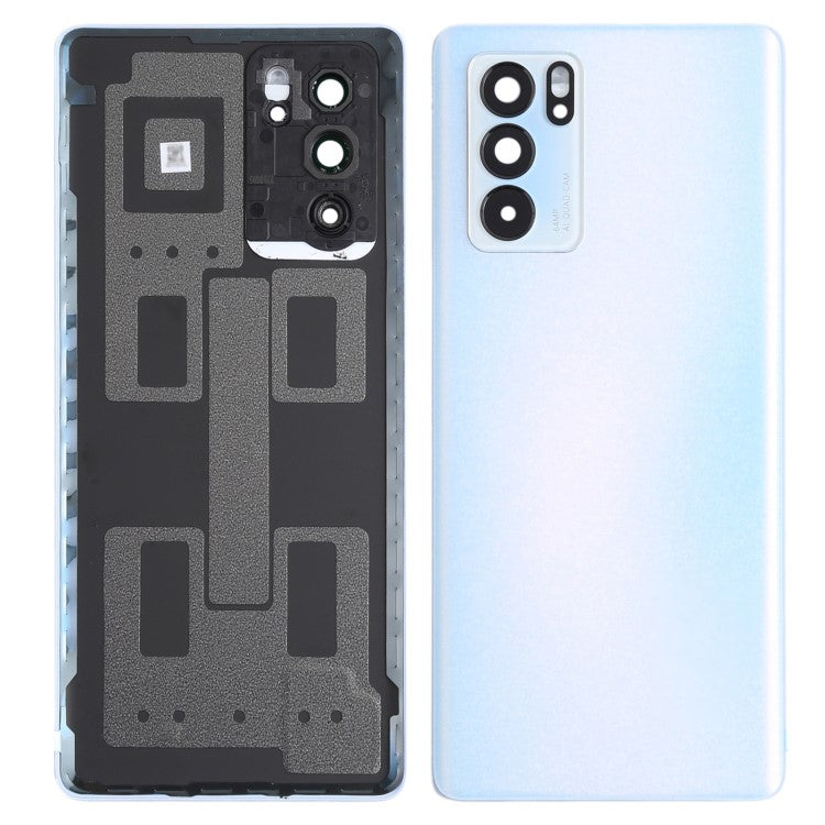 For Oppo Reno6 Pro 5G PEPM00, CPH2249 OEM Back Battery Housing Cover with Camera Ring Lens Cover Part - White