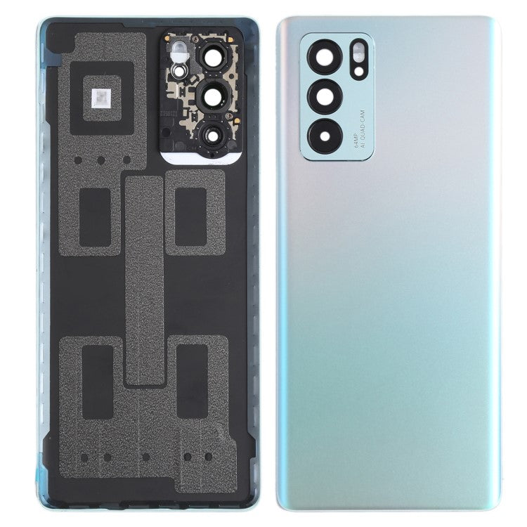 For Oppo Reno6 Pro 5G PEPM00, CPH2249 OEM Back Battery Housing Cover with Camera Ring Lens Cover Part - Blue