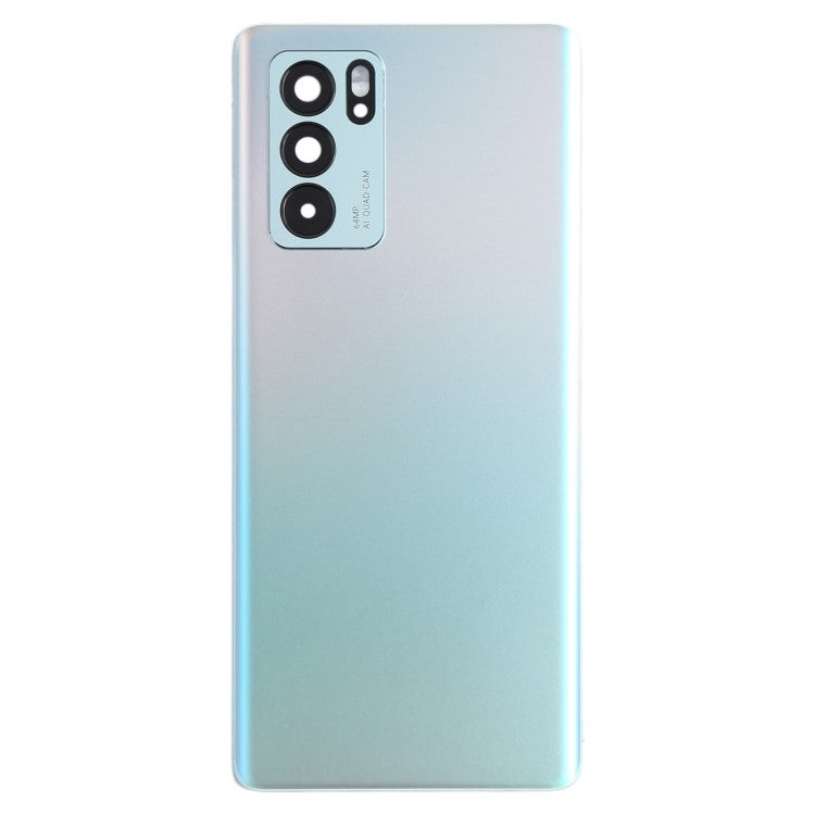 For Oppo Reno6 Pro 5G PEPM00, CPH2249 OEM Back Battery Housing Cover with Camera Ring Lens Cover Part - Blue