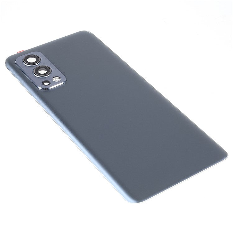 For OnePlus Nord 2 5G OEM Battery Back Cover Rear Door Housing Replacement with Camera Lens Ring Cover - Grey