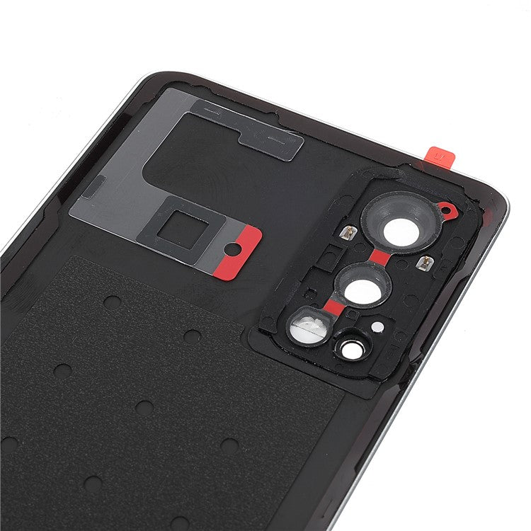 For OnePlus Nord 2 5G OEM Battery Back Cover Rear Door Housing Replacement with Camera Lens Ring Cover - Grey