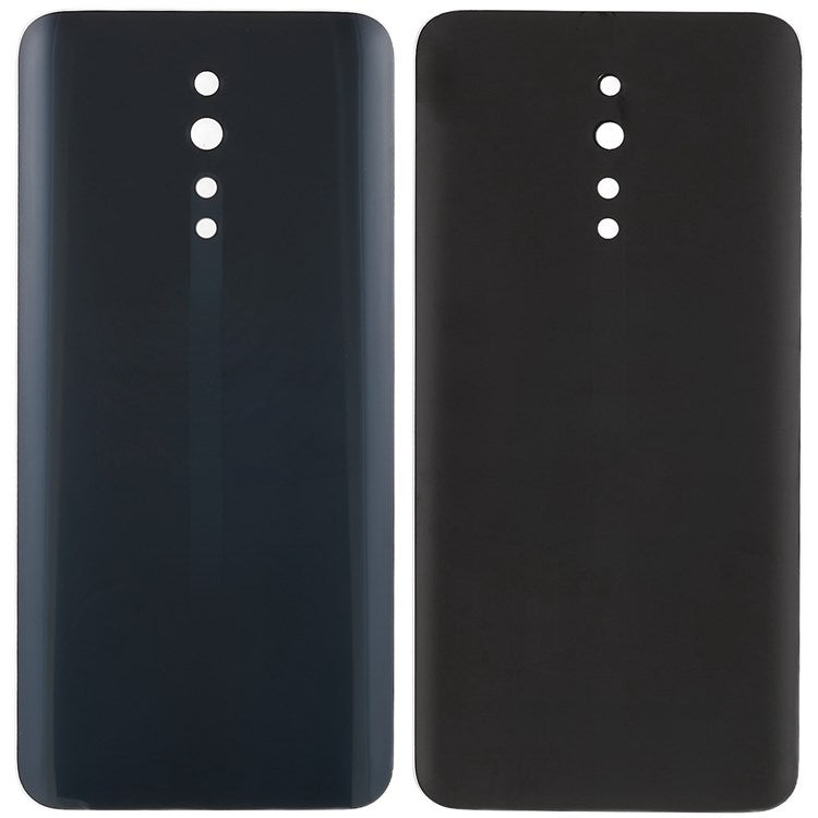 For Oppo Reno Z Back Battery Housing Cover Cell Phone Replacement Parts (without Logo) - Black