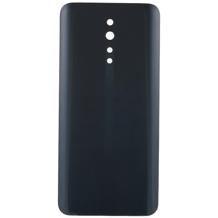 For Oppo Reno Z Back Battery Housing Cover Cell Phone Replacement Parts (without Logo) - Black